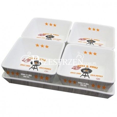 ZESTAW PARTY: 4 MISECZKI NA DIPY I PRZEKĄSKI - Grill & Chill 602772