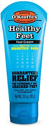 O`Keeffes Zdrowe stóp, krem do stóp, bez zapachu, 3 uncji (85 G)  okeeffe O'Keeffe's Healthy Feet Tube 85g