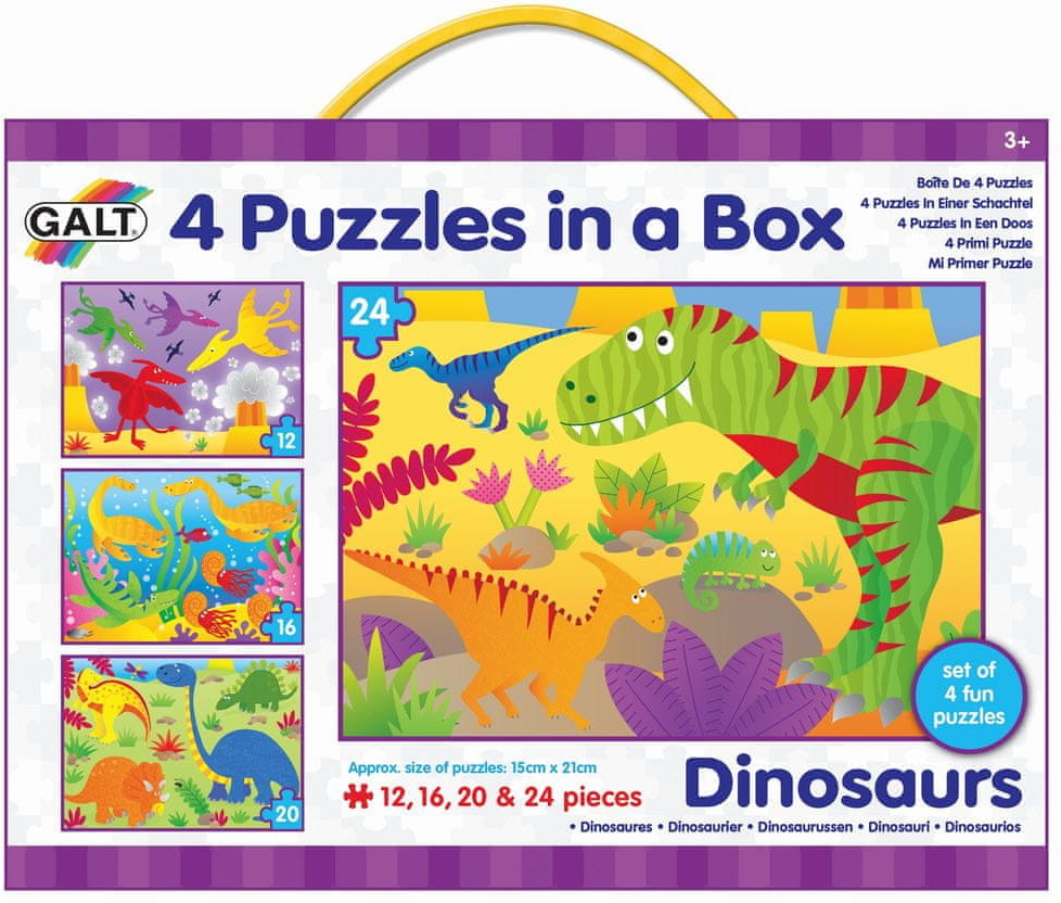 Galt Puzzle Dinozaury 4w1