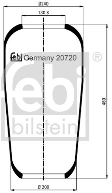 FEBI Mieszek, klimatyzacja FEBI 20720