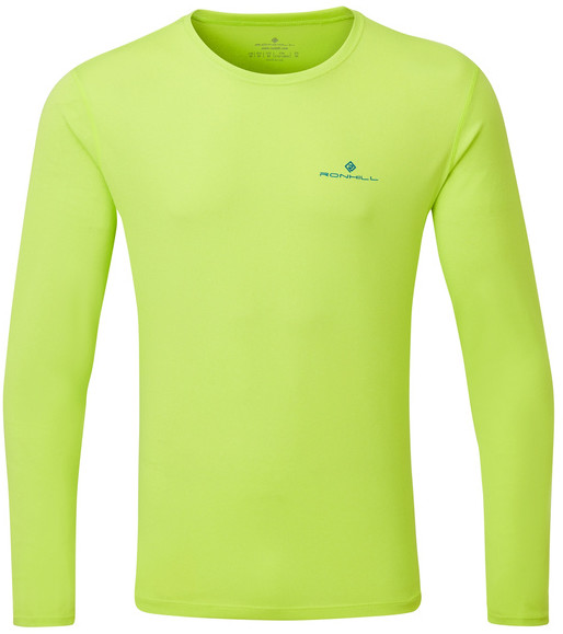 RONHILL RONHILL Koszulka biegowa z długim rękawem męska  CORE L/S TEE fluo żółta