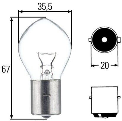 Hella Żarówka, swiatło cofania 8GA 002 083-251