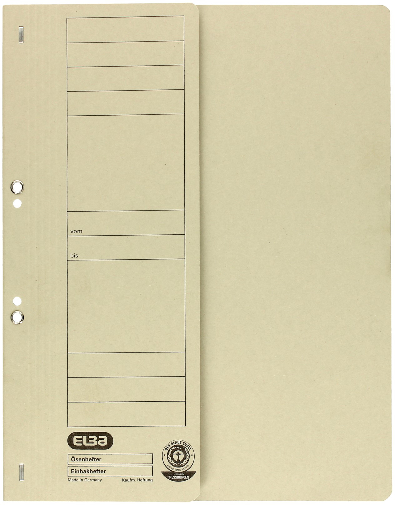 Elba Skoroszyt oczko A4 1/2 szary 21451GR