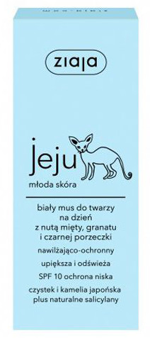 Ziaja jeju Biały mus do twarzy na dzień 50ml