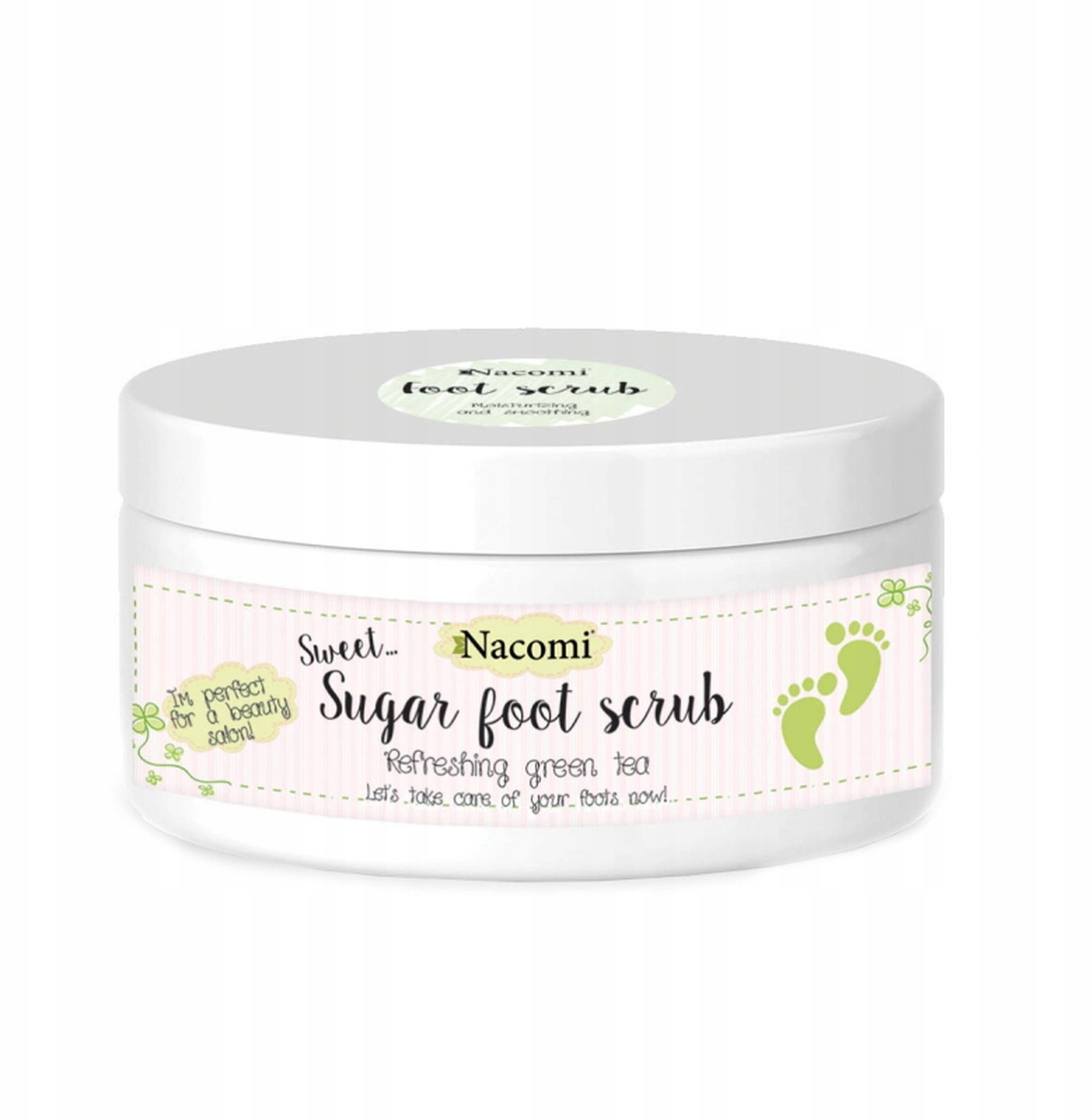Nacomi Nawilżający Peeling cukrowy do stóp 125g
