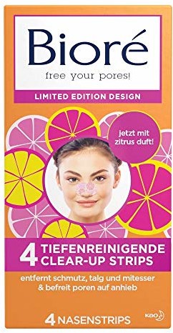 BIORÉ Krem do głębokiego oczyszczania włosów na nos Citrus Limited Edition, 100 g