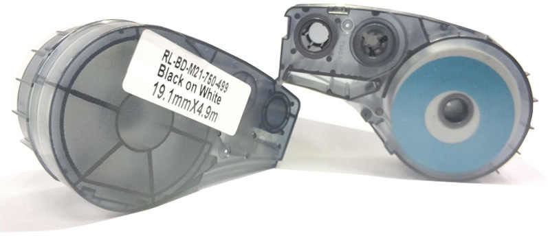 Brady Brady M21-750-499 / 110895, Nylon Cloth, 19.05 mm x 4.88 m, czarny druk / biały podkład, taśma zamiennik