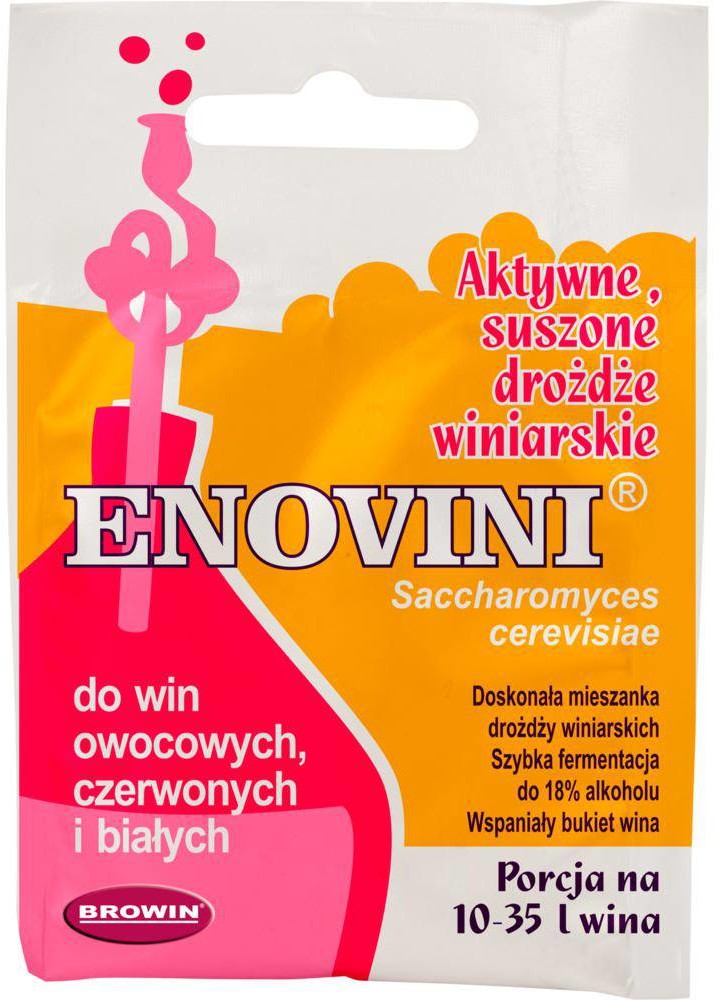 Browin Drożdże winiarskie aktywne - suszone Enovin 7g, marki dreno
