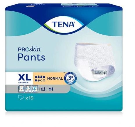 SCA Tena ESSITY+SCA Pants ProSkin Normal XL Majtki chłonne, 15 sztuk