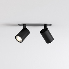 Astro Lighting plafon reflektorki) Ascoli Twin Recessed 2xGU10 8cm czarny mat 1286100
