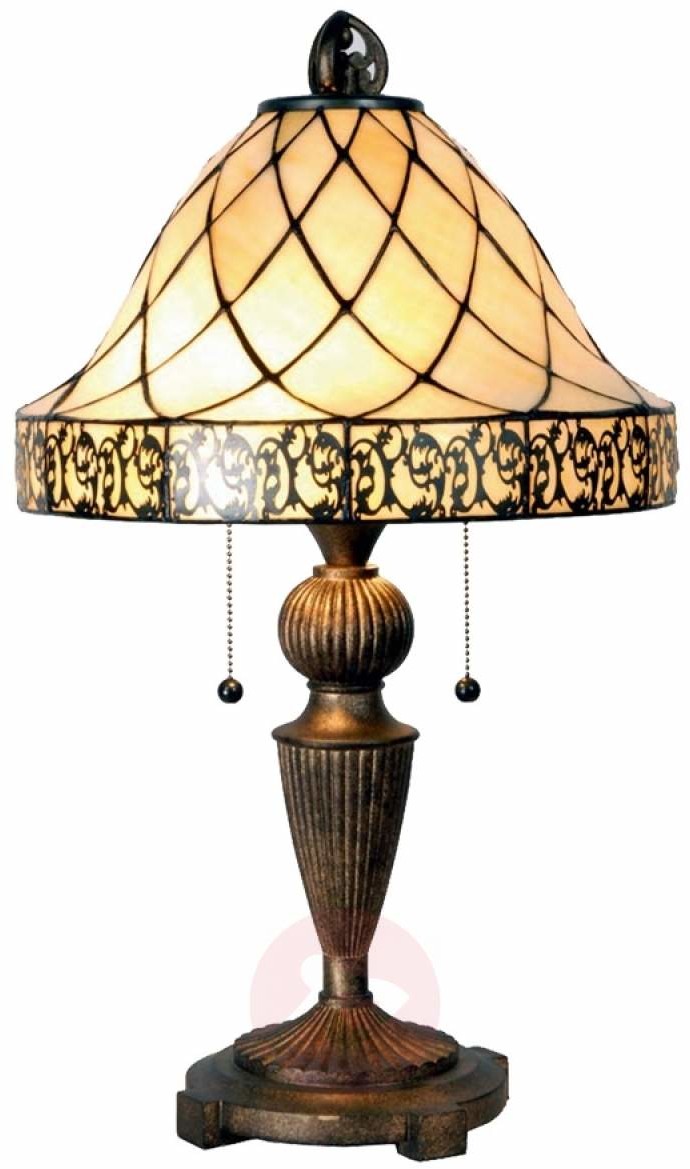 Clayre & Eef Lampa stołowa Diamond w stylu Tiffany 62 cm