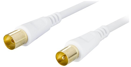 3M DELTACO DELTACO antennkabel 75 Ohm guldbelagte stik AN-103-K