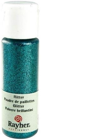 Rayher 39420390 cekiny, ultradrobne, Pet, buteleczka 20 ML, Laguna 39-420-390