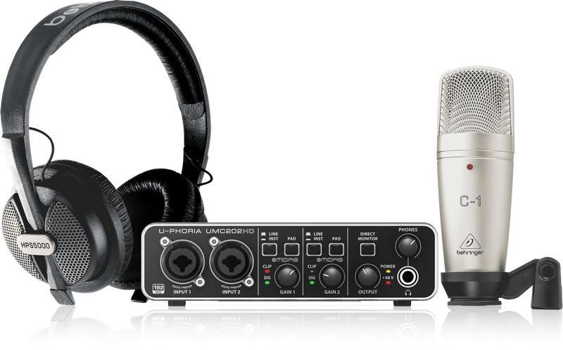 Behringer U-PHORIA STUDIO PRO - kompletny zestaw do nagrań i podcastów
