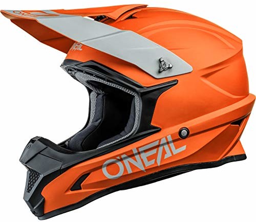O'NEAL O'NEAL | Kask Motocrossowy | MX Enduro Motocyklowy | Standard bezpieczeństwa ECE 22.05, Otwory wentylacyjne dla optymalnej wentylacji i chłodzenia | 1SRS Kask pełny | Pomarańczowy | L 0632-144