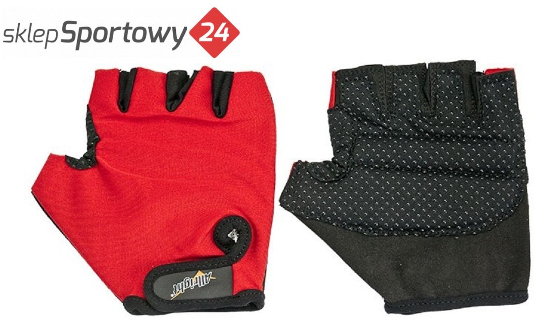 Allright RĘKAWICZKI SPORTOWE LYCRA ROZM.XS CZERW AS04036