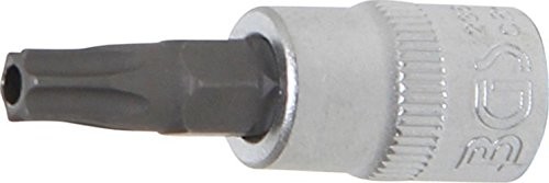 BGS wkładka bit 6,3 MM, 1/4 cala trzpieniowe T z otworem, T30, 2362