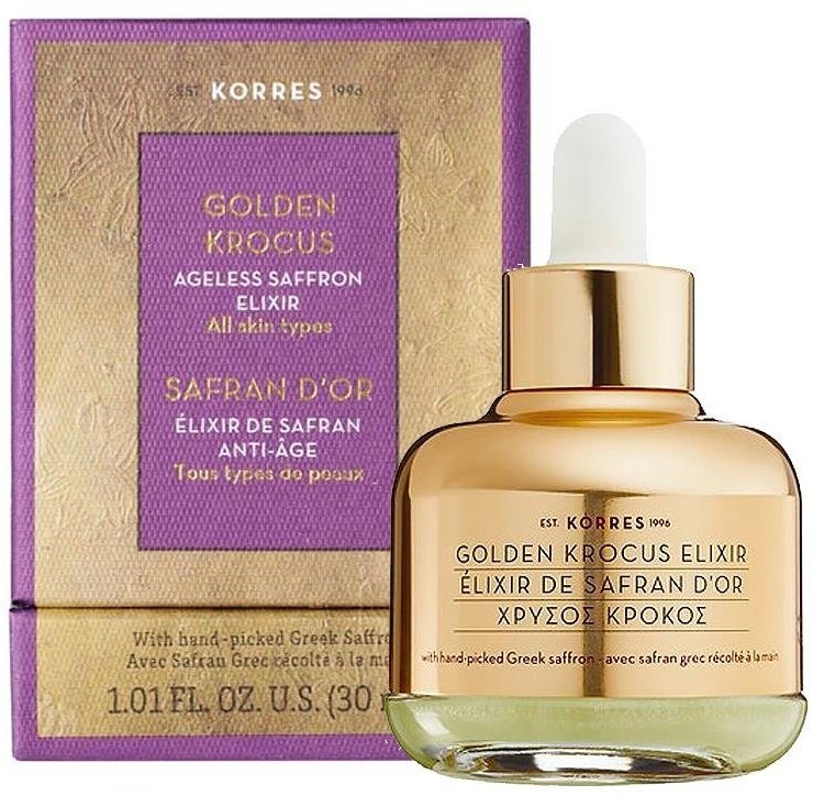 Korres Golden Krocus Ageless Saffron Elixir eliksir piękności z szafranem 30ml