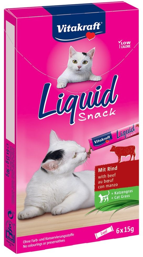Vitakraft Cat Liquid-Snack Z Wołowiną 6X15G [23521]