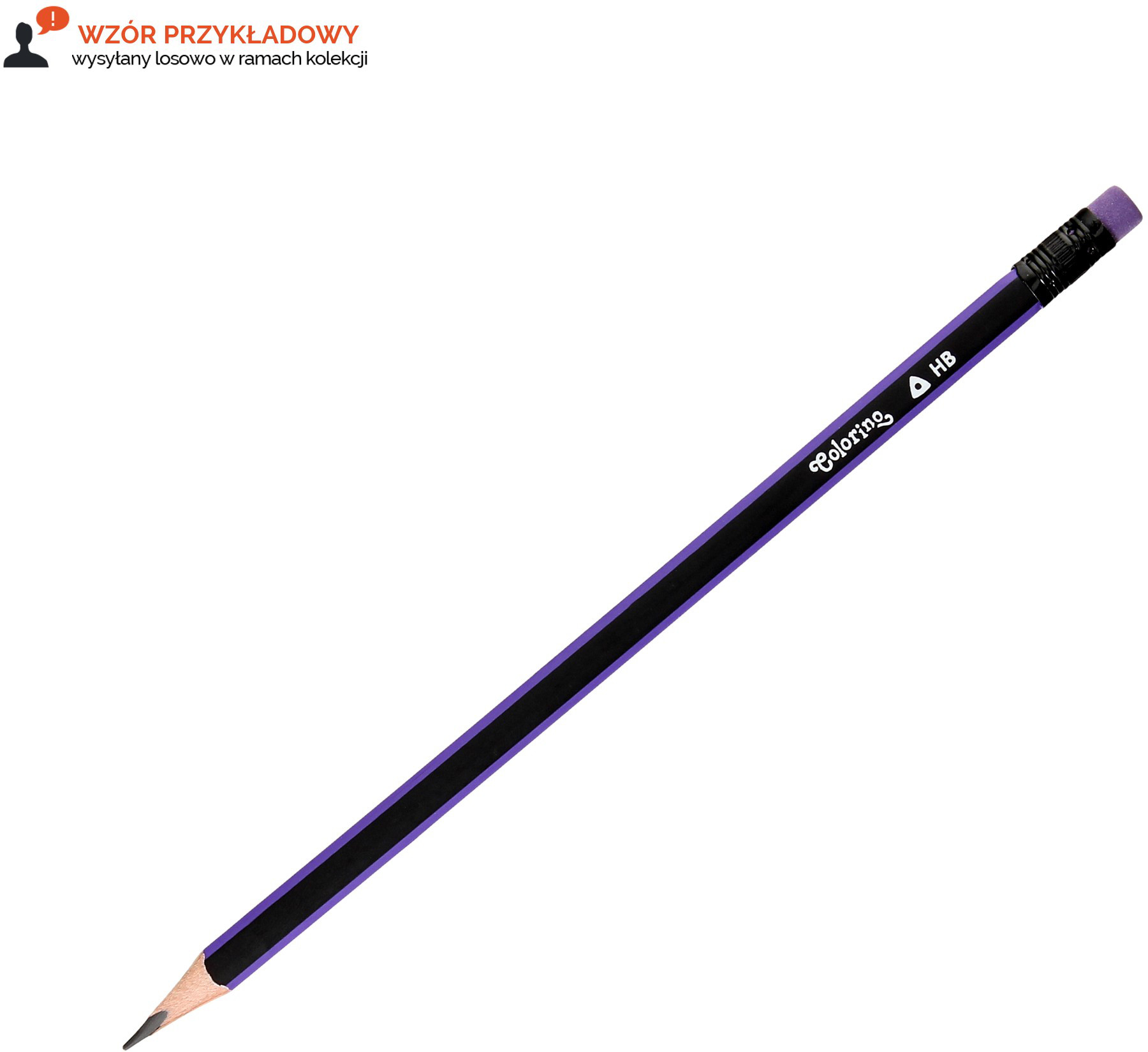 COLORINO Ołówek trójkątny z/g Colorino 39965PTR