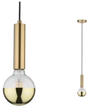 Paulmann Lampa wisząca loftowa KINE E27 mosiądz 79737 79737