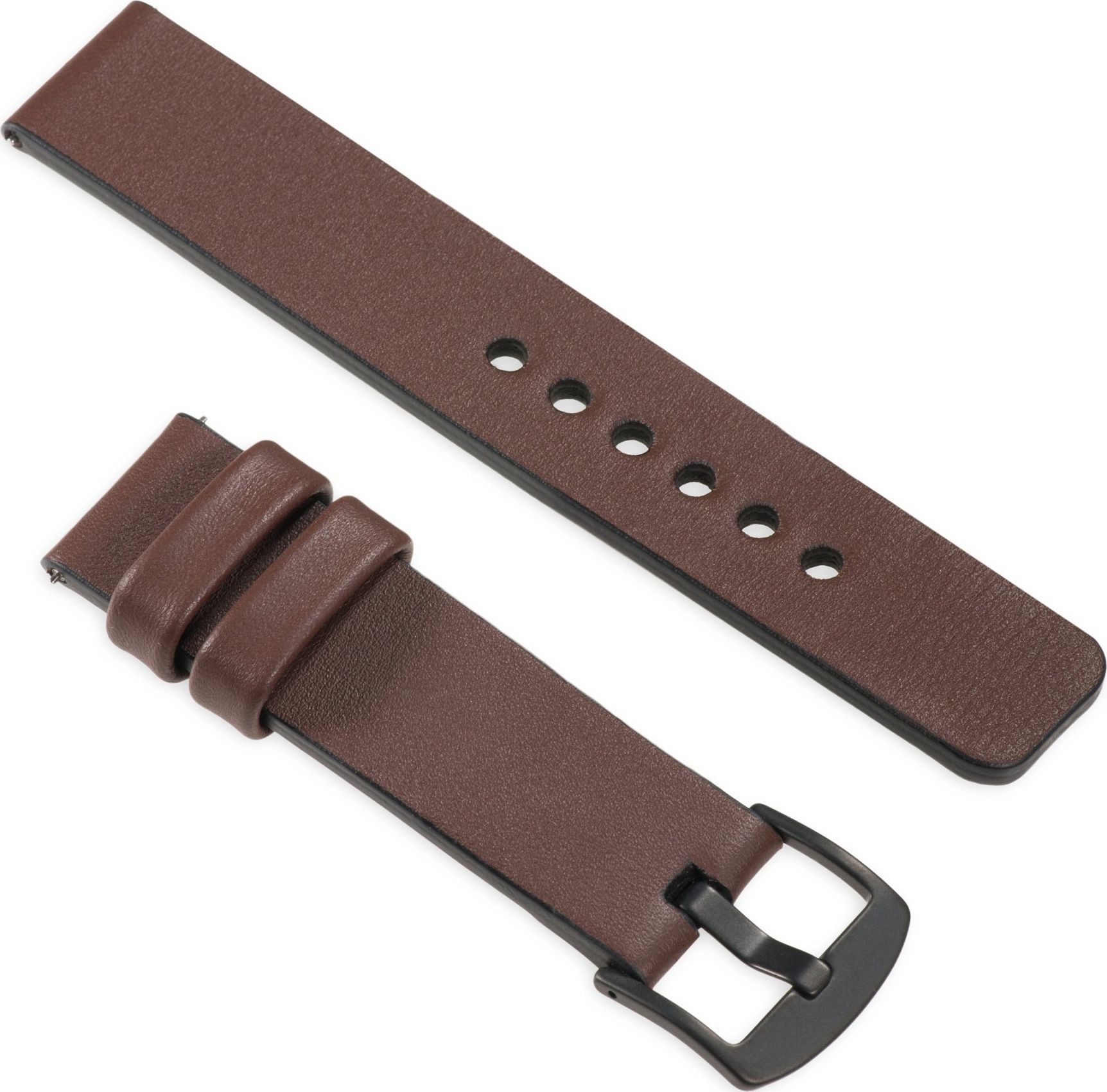 moVear Polski Elegancki Skórzany pasek 22mm do Huawei Watch GT2 PRO GT 2/1 46mm | Brązowy uBand S1 Standard 1508-uniw