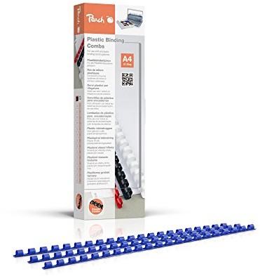 Peach pb406  04 plastik począwszy od ofert dla prestiżowych klientów po raporty roczne DIN A4, 6 MM, 25 arkuszy, 100 sztuk, Blau PB406-04