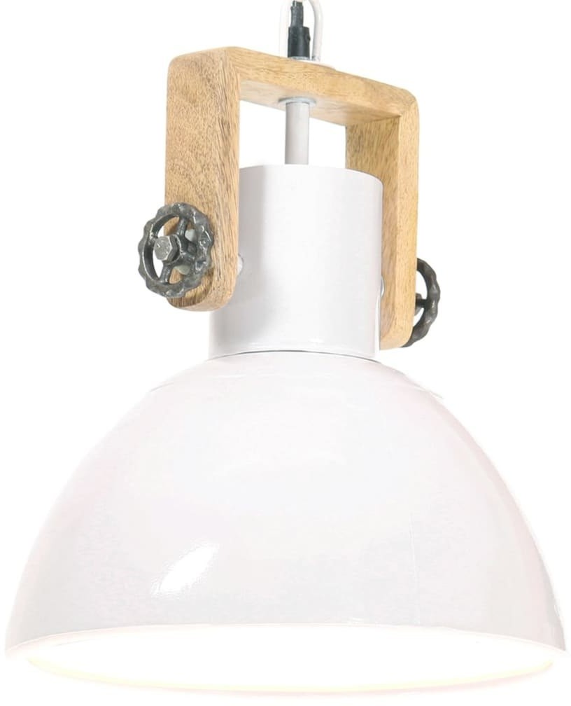 VidaXL Industrialna lampa wisząca, 25 W, biała, okrągła, 30 cm, E27 320539  VidaXL