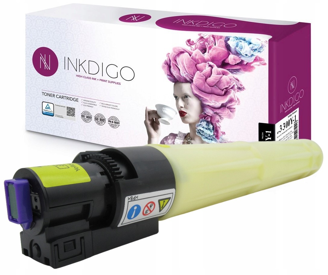 Toner Inkdigo do drukarek Ricoh Mp C3300 C2800 Yel