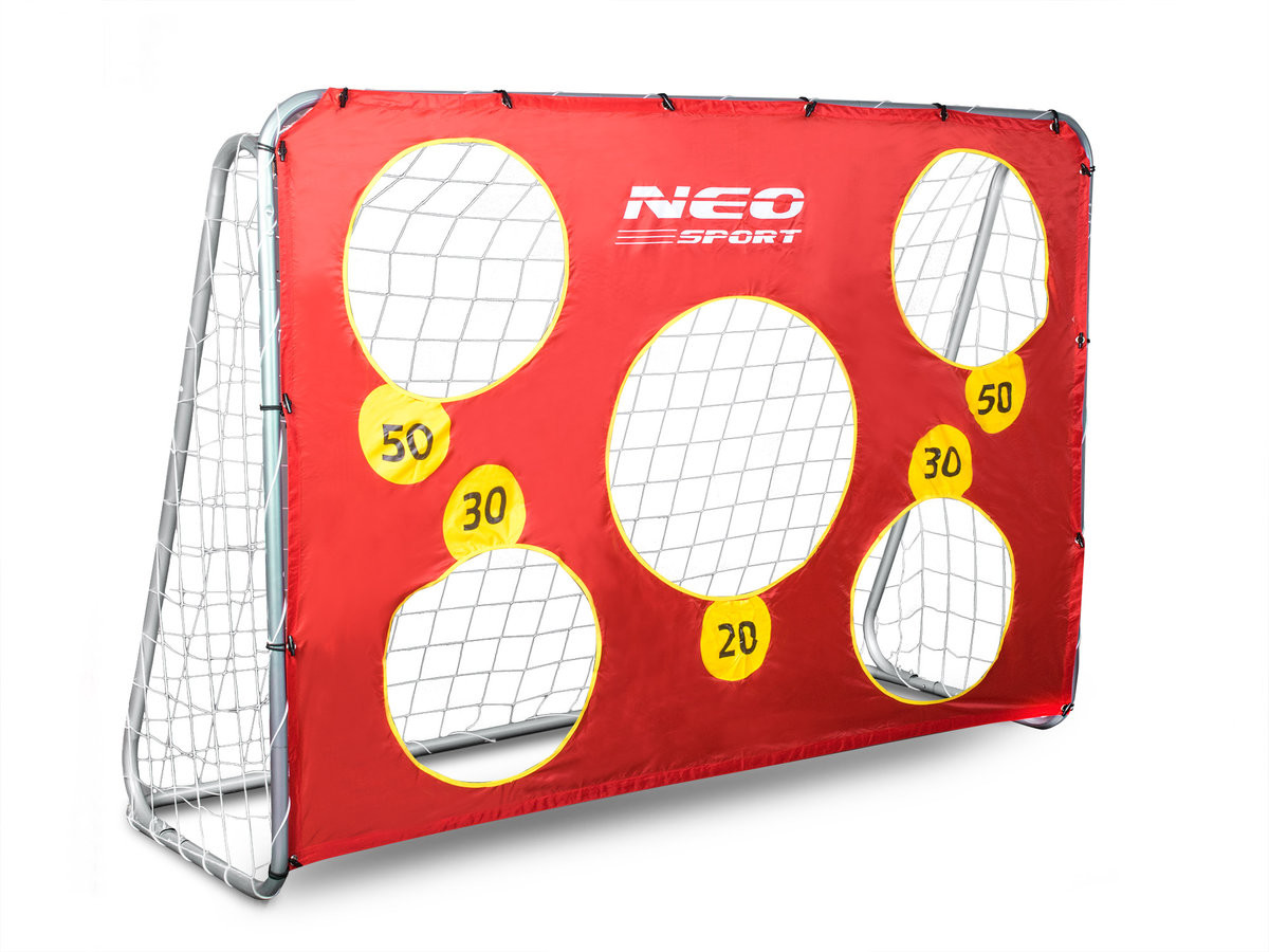 Neo-Sport Neo-Sport, Bramka piłkarska ogrodowa + mata, 215x153 cm