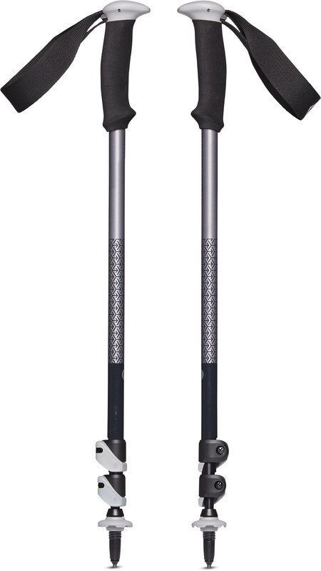 Black Diamond Trail Sport Trekking Poles, czarny/szary 100-140cm 2022 Kijki BD1125491007ALL1