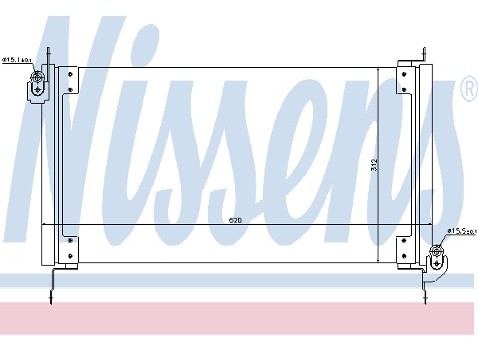NISSENS Skraplacz, klimatyzacja 94702