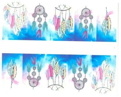 Allepaznokcie Naklejki wodne do paznokci BN Nr 307