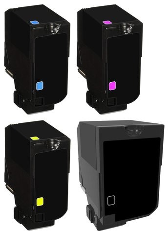 DobreTonery.PL Komplet tonerów zamienników DTCS720KPLL do Lexmark CS720de CS720dte CS725de CS725dte CX725de CX725dhe CX725dthe pasuje zamiast Lexmark 74C2SK0 74C2SKE 74C2SC0 74C2SCE 74C2SM0 74C2SME 74C2SY0 74C2SYE DTCS720KPLL