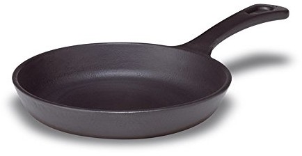 Pentole Agnelli pentole agnelli coghsmg16000 M Mini okrągły, z uchwytem, żeliwo, grill, 16 cm, w kolorze czarnym COGHSMG16000M