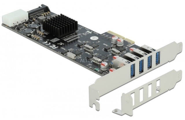 DeLOCK 89008 adapter PCIe, SATA, USB 3.2 Gen 1 (3.1 Gen 1) Wewnętrzny, USB controller 4043619890088