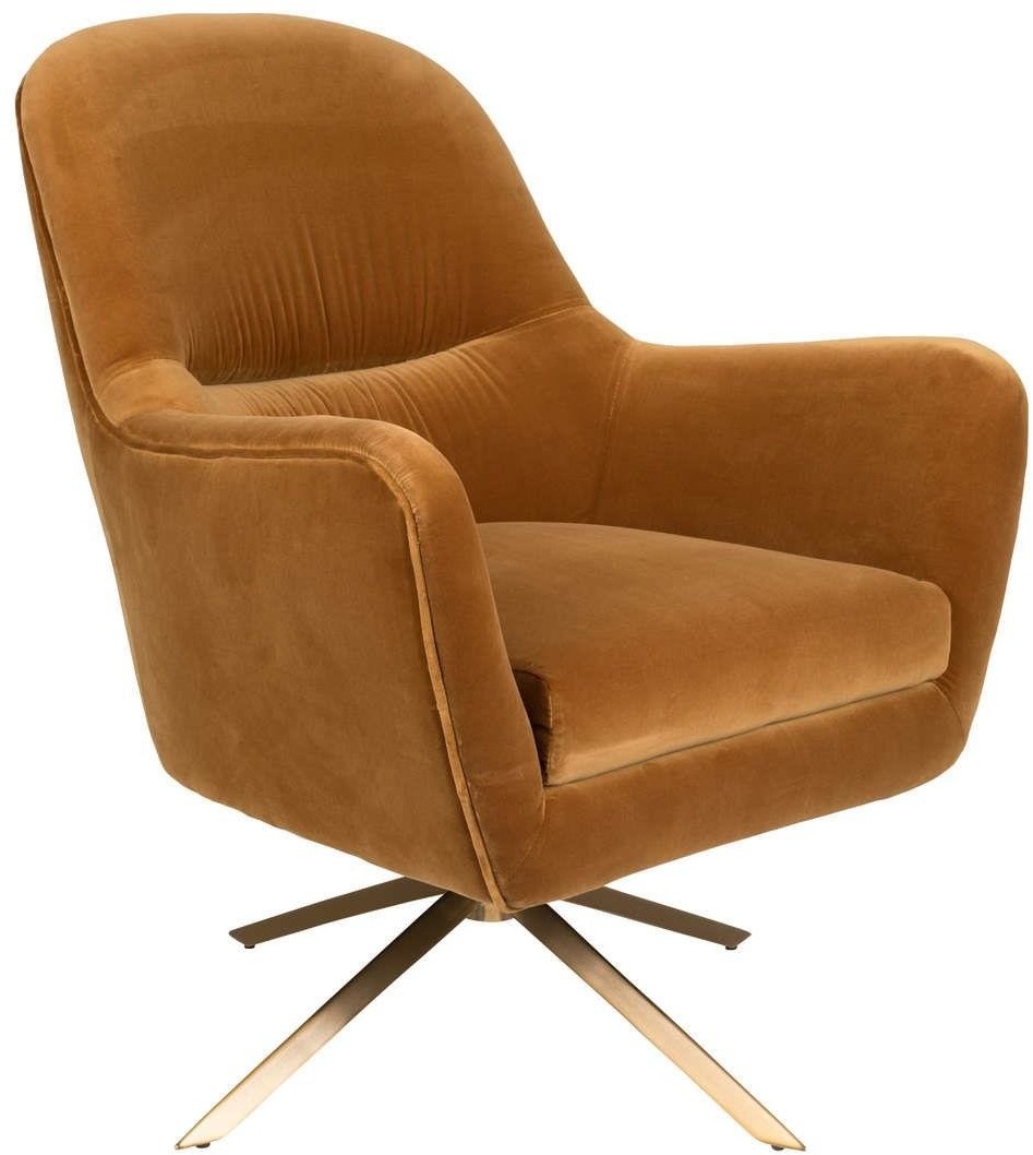 Dutchbone Fotel lounge ROBUSTO musztardowy 3100086