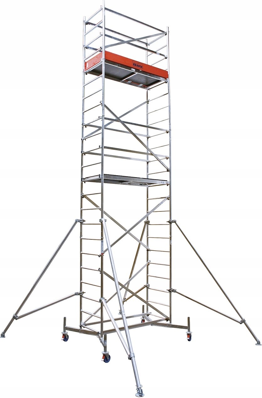 Krause Rusztowanie aluminiowe jezdne ClimTec 7,00m+Rolki