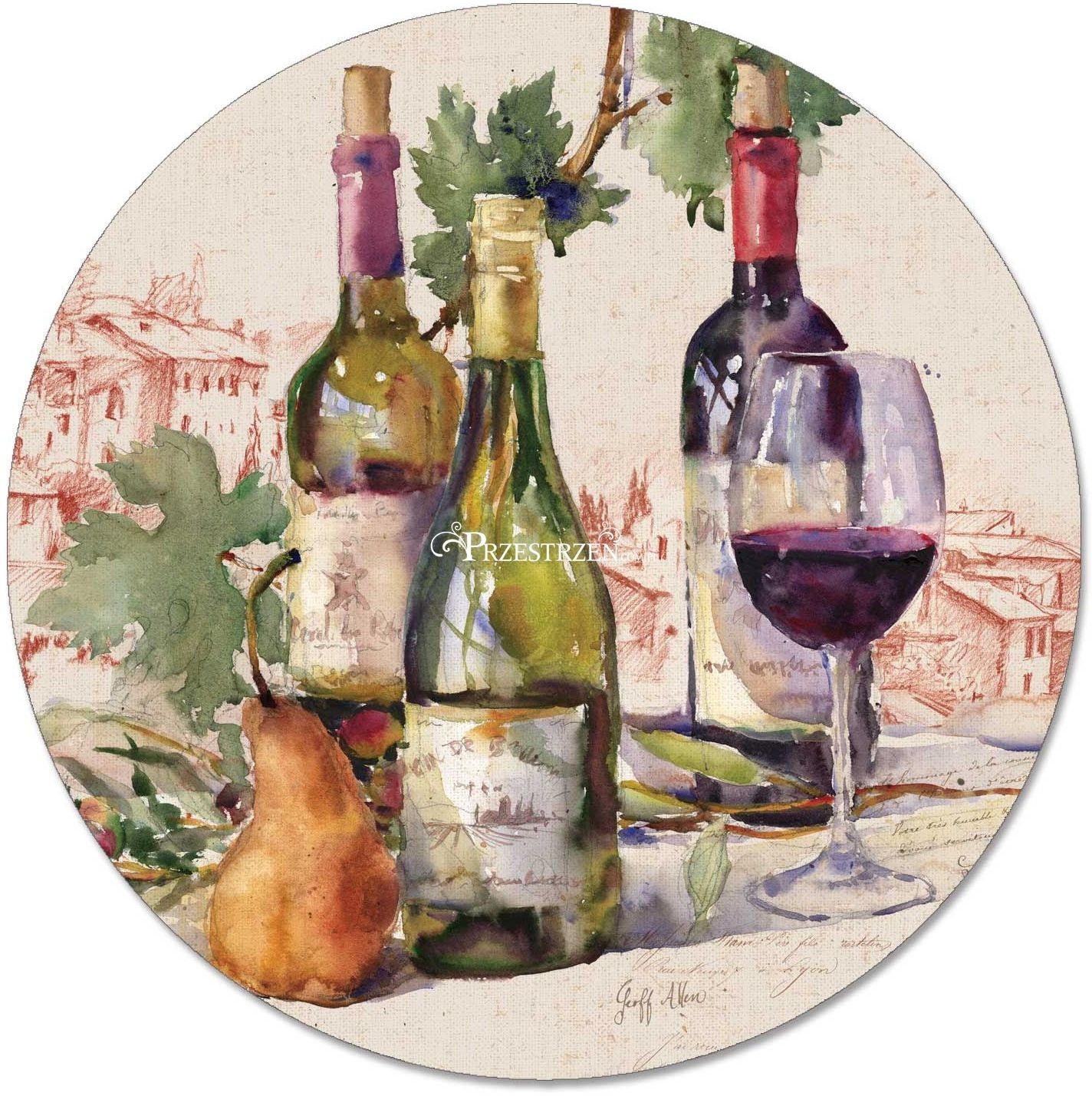 Nuova Cer Easy life r2s SZKLANY TALERZ OBROTOWY typu Lazy Suzan - WINE TABLEAU