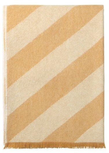 Elvang Pled wełniany Elvang Fishbone Yellow Ocher