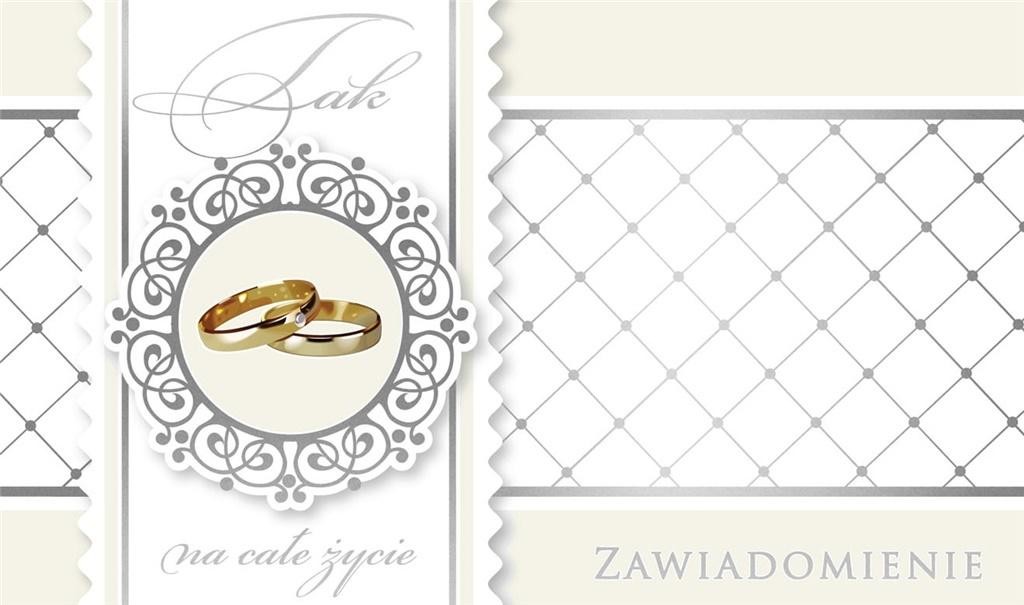 PASSION CARDS ZAPROSZENIE NA ŚLUB ZAWIADOMIENIE + KOPERTA