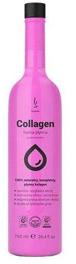 DuoLife Kolagen w płynie z glukozaminą i chondroityną super dawki 2500 mg 750 ml