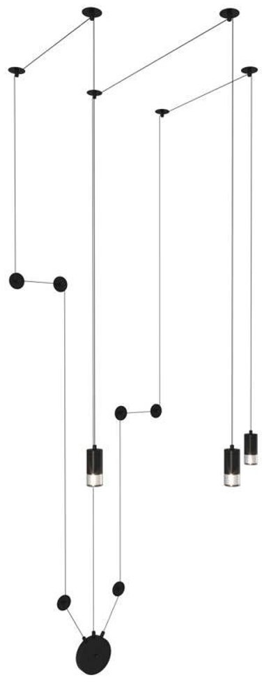 Step into Design Lampa ścienna LINEA-3 WALL czarna XT012-3W Step Into Design