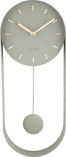 Karlsson 5822DG stylowy wahadłowy zegar ścienny, 50 cm