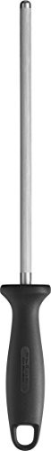 Zwilling ZWILLING 32576231 stalowa ostrzałka do noży, z uchwytem z tworzywa sztucznego w kolorze czarnym, srebrny/czarny, 1 - opakowanie 32576-231