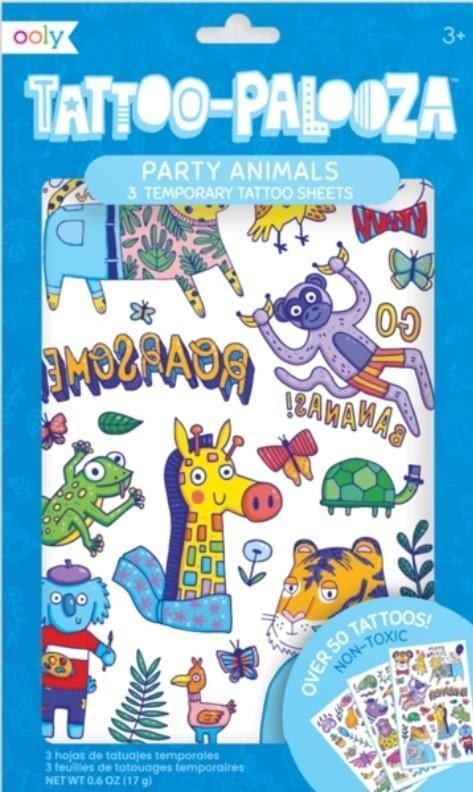 Ooly Ooly Tatuaże zmywalne Tattoo Palooza Wesołe Zwierzaki 429463