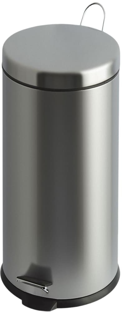 Vepa Bins EKO Kosz na śmieci z pedałem Classic, 30 L, matowy, srebrny