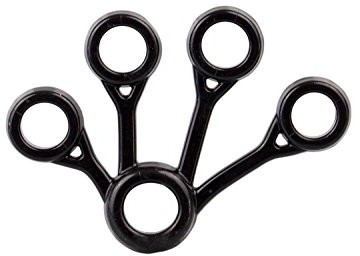 AFH-Webshop Finger Extension Exerciser Deluxe | trener ręczny | Finger Trainer | 6 różne grubości, czarny 511631-06