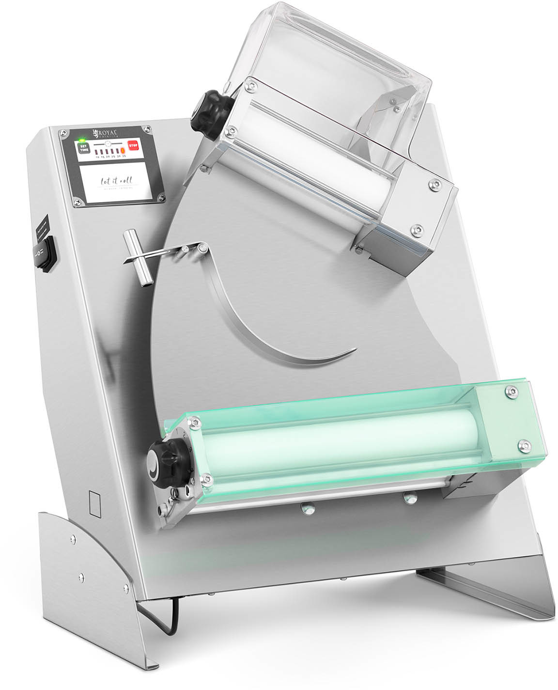 Royal Catering Wałkownica do ciasta - elektryczna - 29 cm - dotykowa - RC-DRM310TGRC-DRM310TG