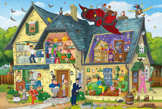 Schmidt Spiele Spiele, puzzle Dom rodzinny Blocksbergów